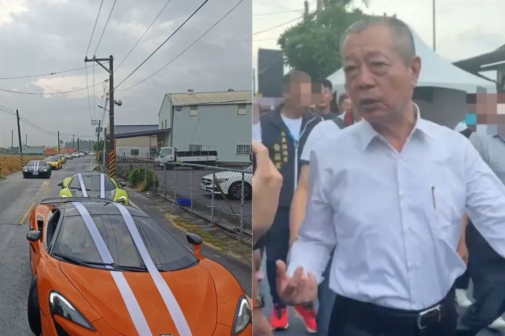 屏東角頭「鴨頭」告別式豪車綿延1公里　周典論現身：送朋友最後一程