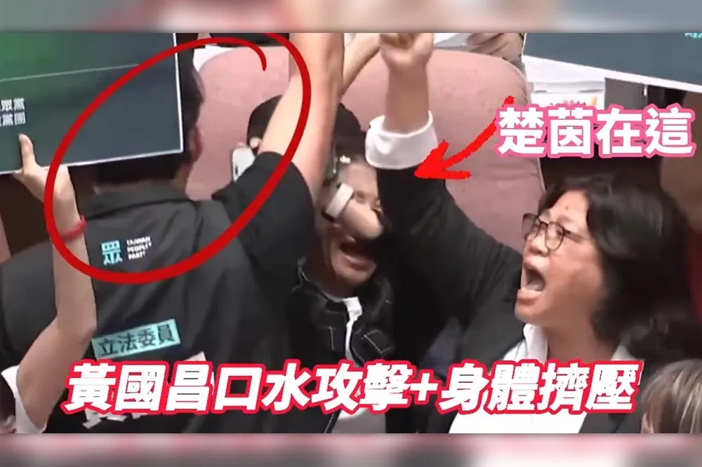 林楚茵批他立院推擠噴口水像電車癡漢　黃國昌：被罵得莫名其妙