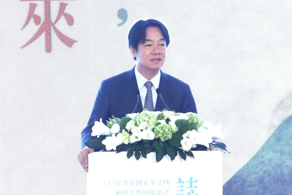 「台灣主權不容侵犯併吞」　賴清德：絕對不可能簽署和平協議