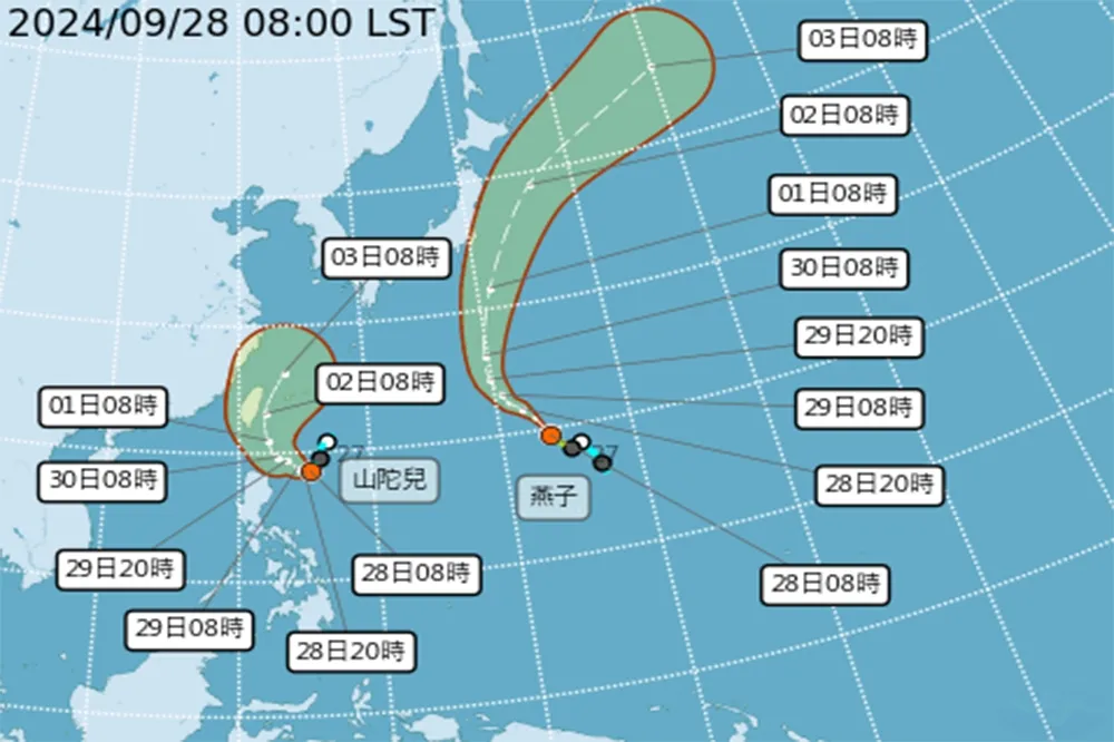 「山陀兒」威力增強撲台機率增　最快明發海警這2天風雨最大