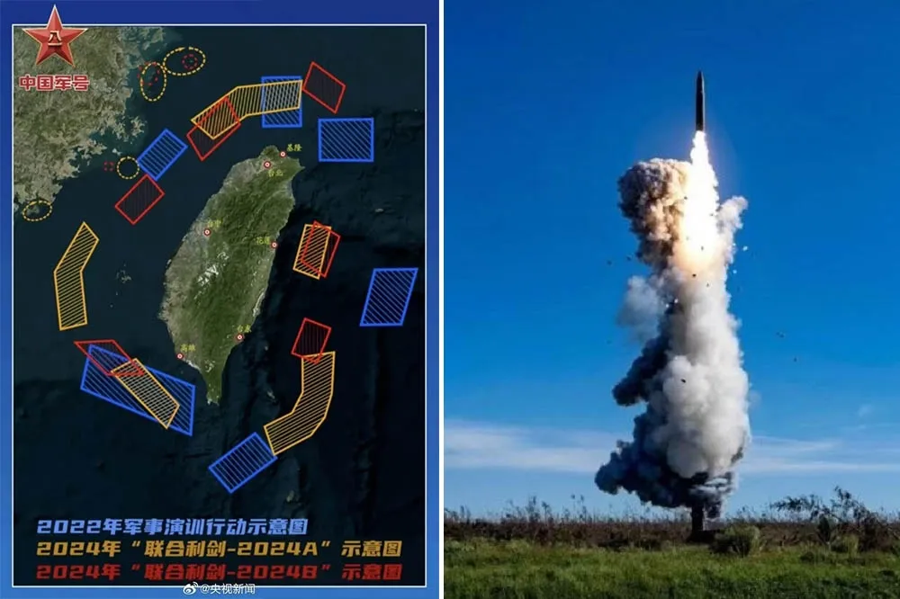 中國解放軍「聯合利劍B」軍演圍台　國防部聲明：派遣適切兵力應對