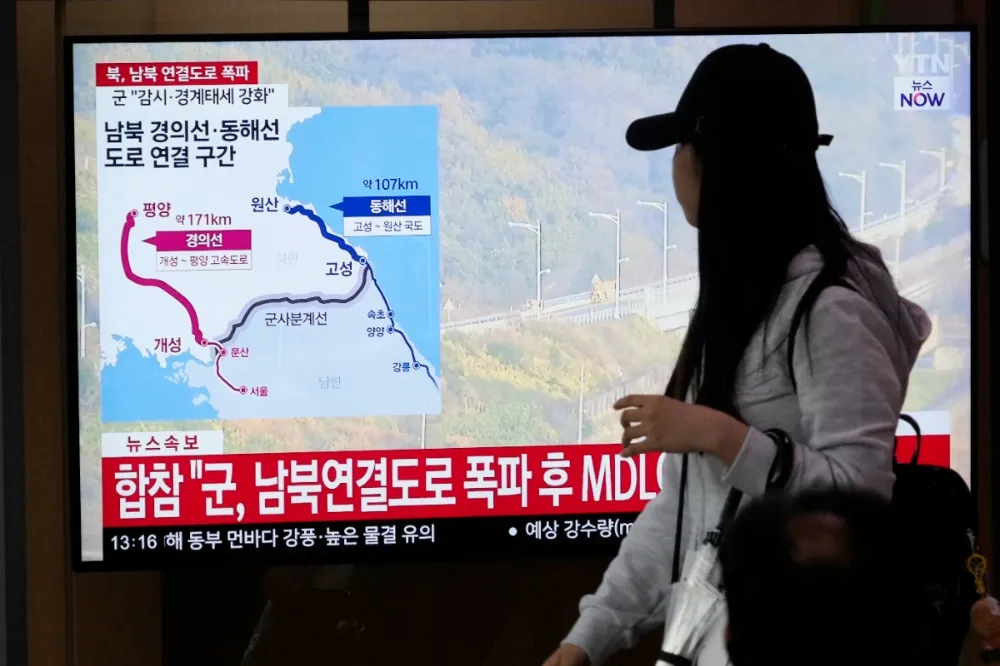北韓一炸連接道路40多億就飛了　南韓誓言追究