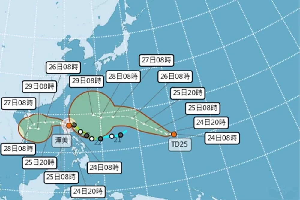 輕颱潭美及東北季風發威　北北基桃大雨狂炸至周末