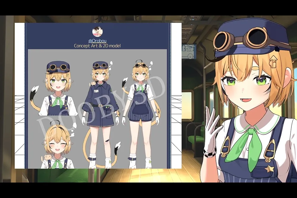車廂爆滿啦！VTuber 跳鼠「Dooby」今日展開初配信，首次引擎發動吸引四萬人搭車