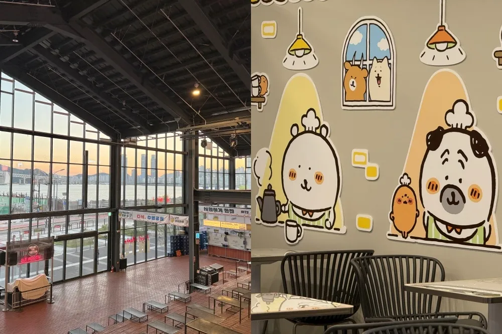 釜山 Millac the Market 晚上有新夜市！ 落地窗日落絕美必拍、自嘲熊快閃咖啡廳登場