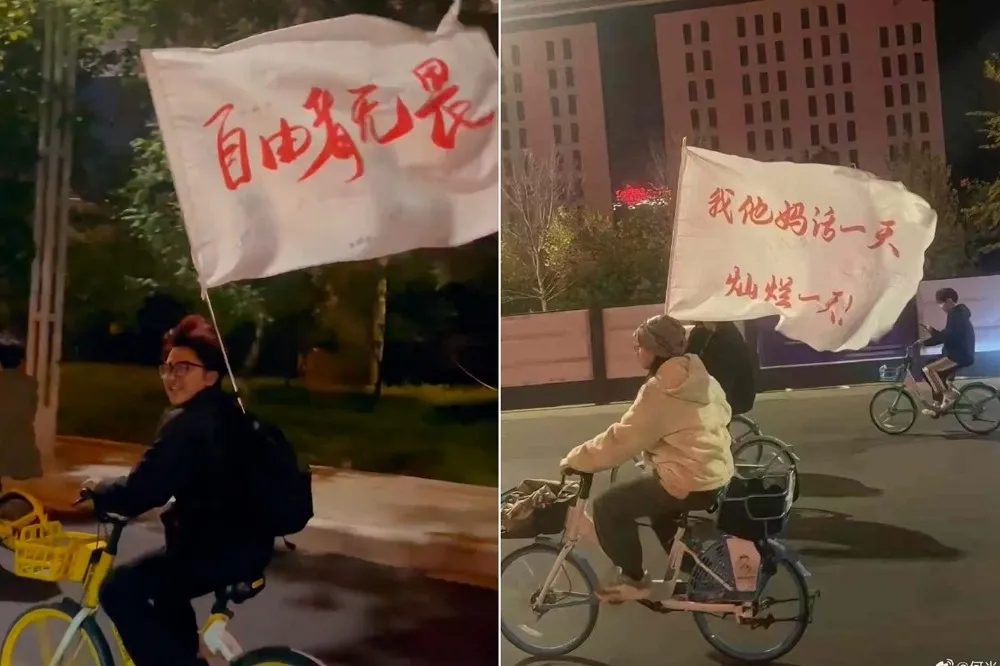 【有片】鄭州20萬大學生「夜騎開封」　畫面神似六四事件官方急禁