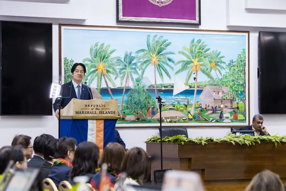 賴清德訪馬紹爾群島共和國　宣布提高獎助學金到150萬美元