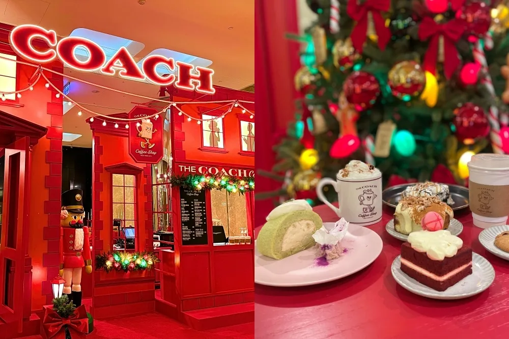 【聖誕節打卡點】COACH Café 咖啡廳快閃昇恆昌內湖旗艦店　獨家「聖誕紅絲絨蛋糕」等菜單、週邊商品一次看