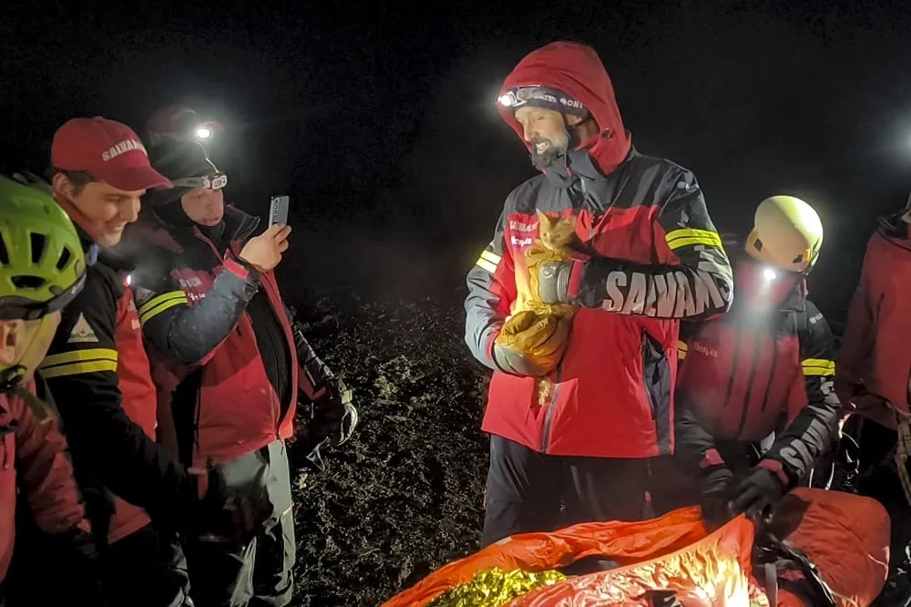 【有片】烏克蘭男子帶小貓翻山越嶺逃離戰火 　奇蹟熬過4天零下10度暴風雪　