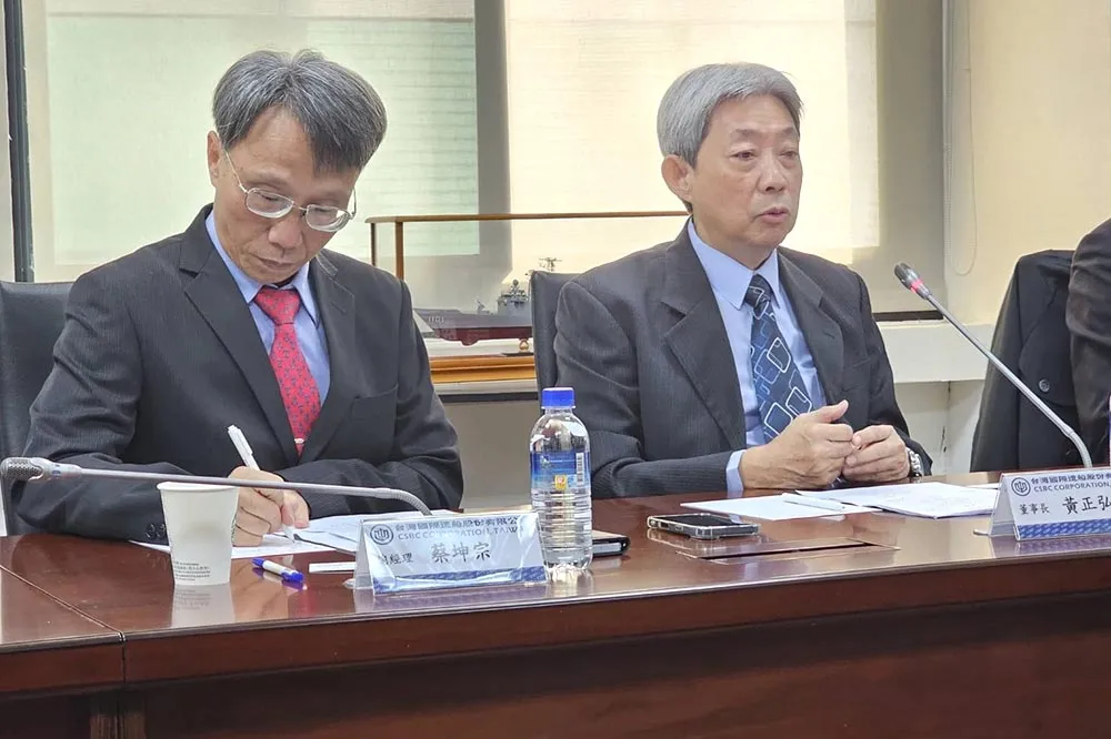 台船擁「20艘商船訂單」估明年將轉虧為盈　談潛艦強調：後續艦不會只做公益