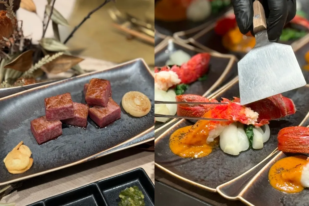 阪前和牛鐵板燒新菜單登場！稻燒 A5 黑毛和牛、龍蝦二吃美味上桌　1 月打卡贈海鮮珠寶盒