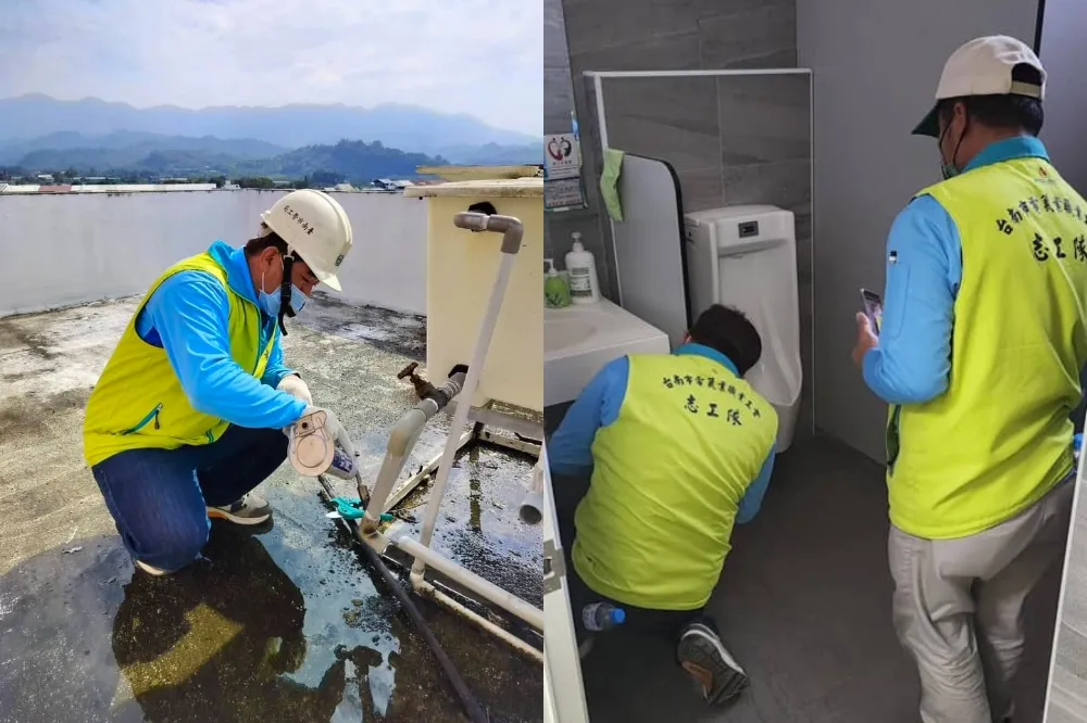 台南加速震後修復工程　黃偉哲感謝志工與工程人員