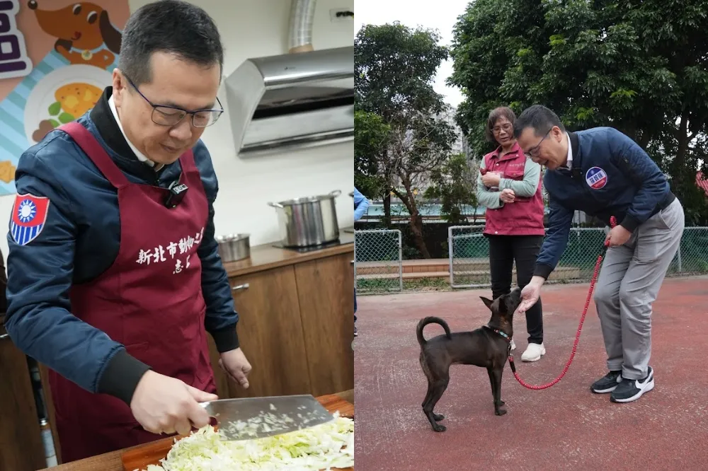 毛小孩迎新年　羅智強手作寵物鮮食為「浪浪」加菜