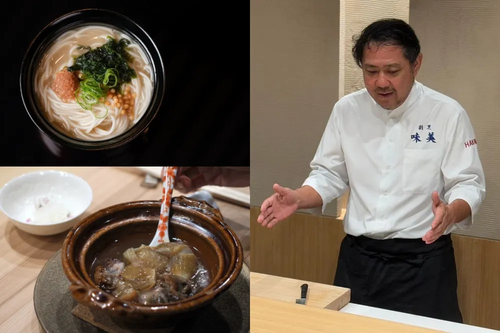 日本福岡米其林一星「Ajimi 割烹味美」插旗台灣！總料理長河原畑豪二每季親臨、專人現場手製抹茶
