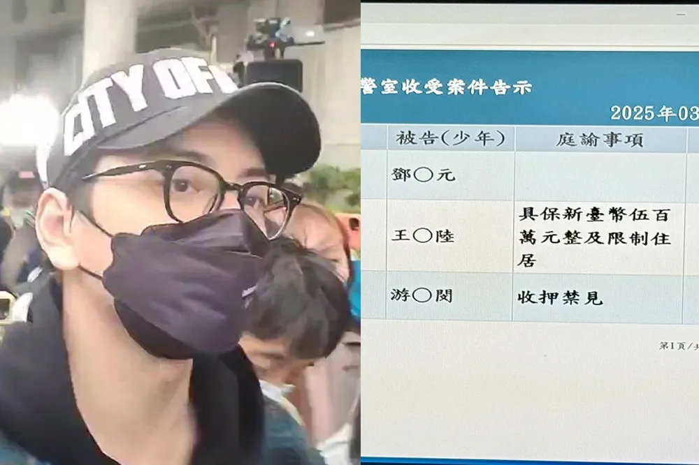 王大陸涉教唆毆打Uber司機500萬交保　富二代同夥羈押禁見