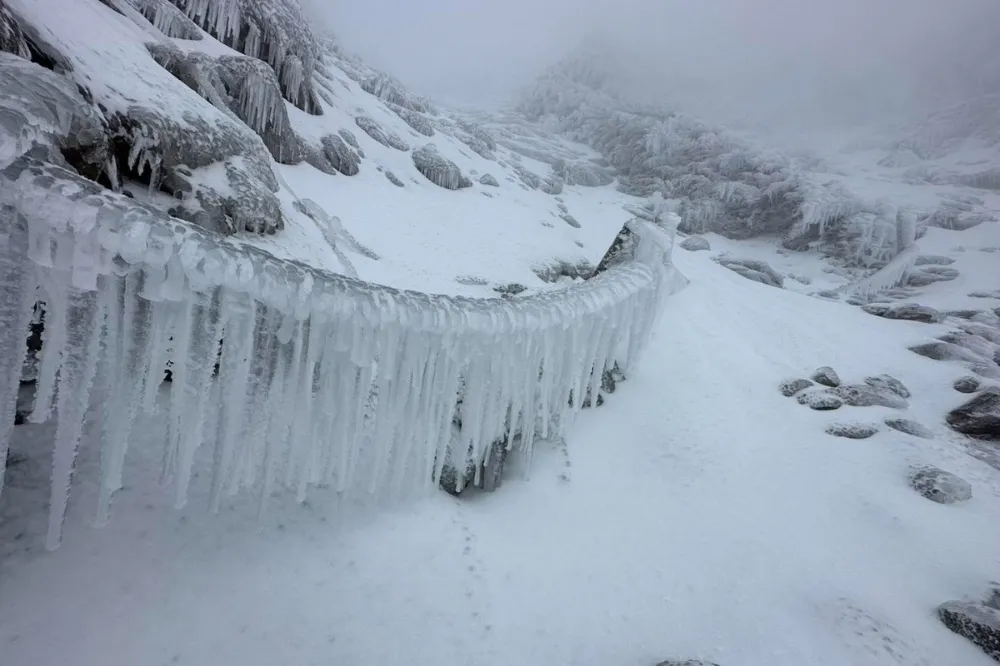 真實版冰雪奇緣！玉山銀白美景曝光　山友雪攀記得帶三寶