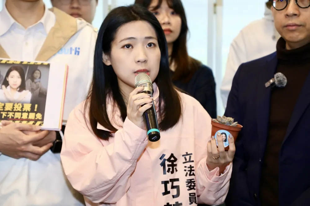 列罷免危區急拉藍白合搶救　徐巧芯：黃國昌已表態支援