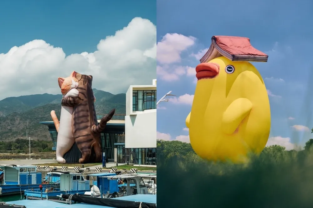 屏東看海美術館戶外展「怪獸代班」！擁抱貓、阿 Q 等 9 件作品再現海口港