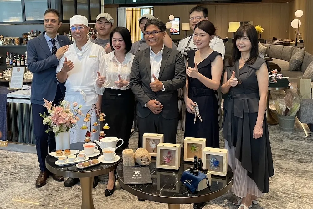 高雄洲際酒店攜手在地茶品、花藝家　推ESG「茶香花語」午茶饗宴