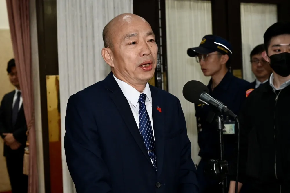 【有片】韓國瑜表態將參加426凱道抗議　稱台灣人頭上有「3支箭」