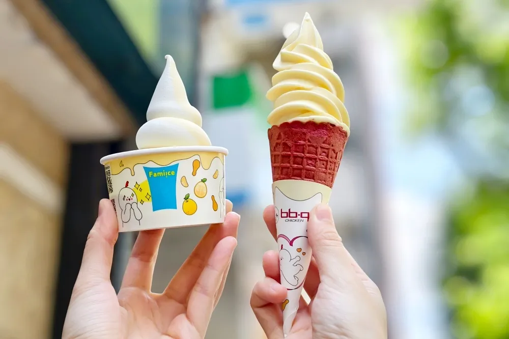 夏天必吃！全家霜淇淋 × bb.q CHICKEN「蜂蜜柚橘霜淇淋」聯名新登場　限時 3 天組合優惠