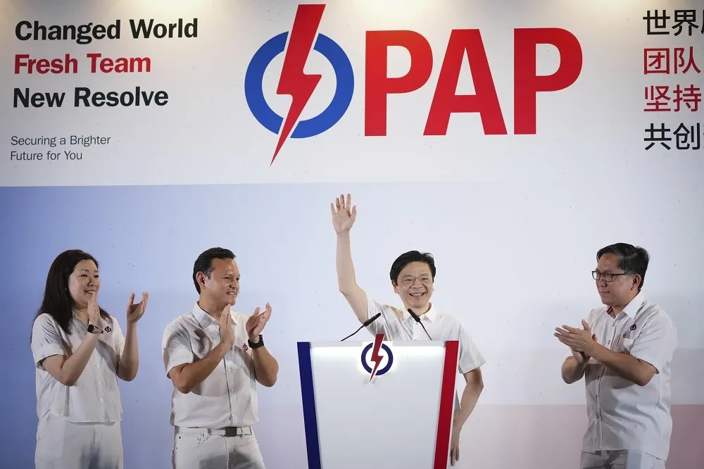 新加坡國會大選　人民行動黨壓倒性勝選延續執政
