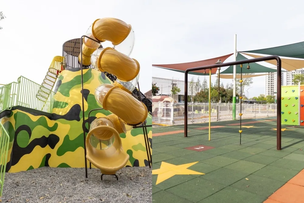 台南首座軍事主題公園登場！迷彩碉堡、模擬五百障礙挑戰讓孩子盡情放電
