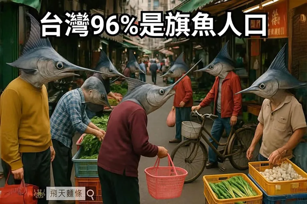 好酸！轉發「旗魚人口」梗圖　饒慶鈴：謝謝行政院推廣台東漁產