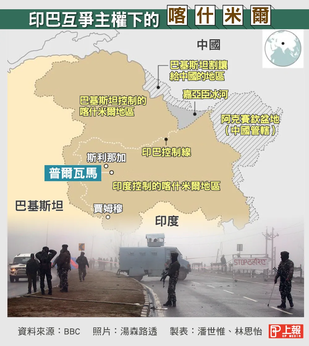 喀什米爾自殺攻擊釀46死印度政府揚言「完全孤立」巴基斯坦-- 上報/ 國際