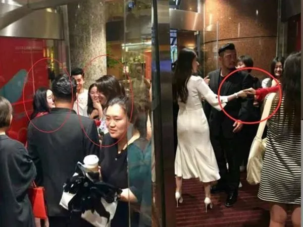 楊冪與劉亦菲熱情打招呼擁抱