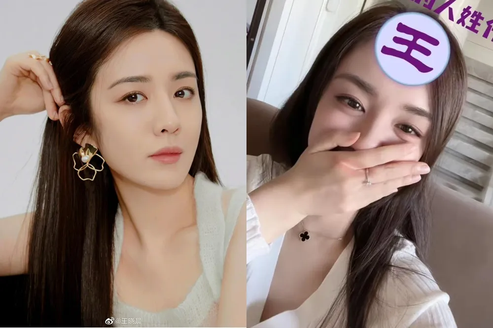 王曉晨不肯摘下手上的鑽戒，被視為是與胡歌結婚的鐵證。
