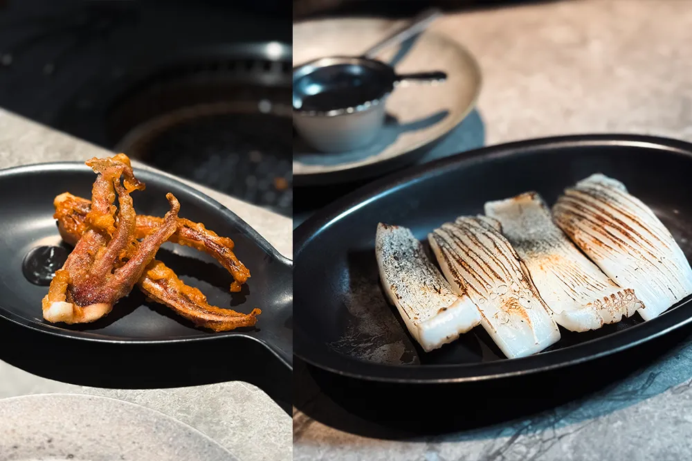 台北高級燒肉「板前中山 信義店」菜單推薦：野生軟絲  -澎湖產-