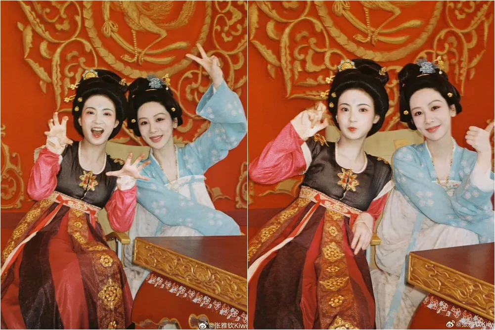  《國色芳華》女二張雅欽探班楊紫大秀閨密情　